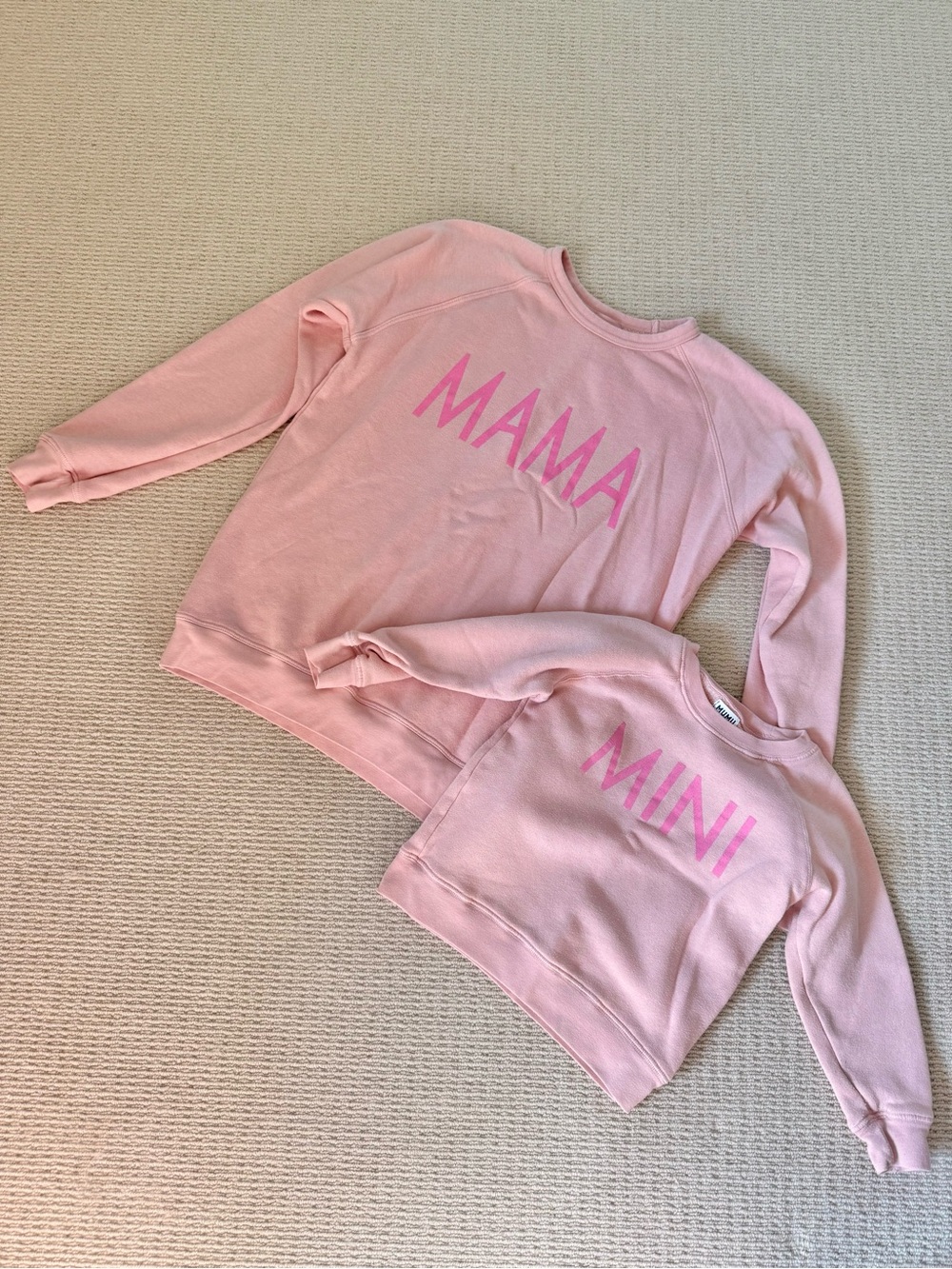 Show Me Your MuMu Pink MAMA Mom & Kids Sweatshirt Set